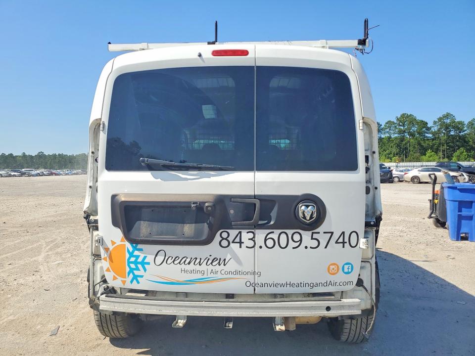2016 Ram Promaster city VIN ZFBERFBT0G6C73796 COPART salvage auction — FRONT END, Sc - Cert Of Title-Salvage, sold $925 on 2026-07-29 (photo 6)