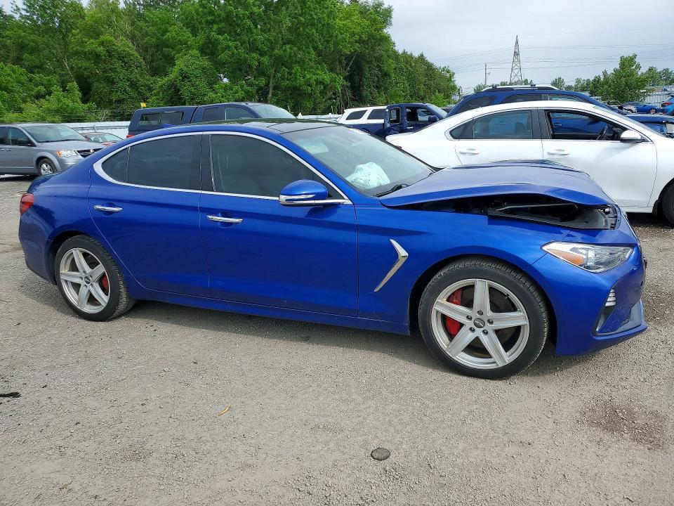 2019 Genesis G70 VIN KMTG54LE1KU010788 COPART salvage auction — FRONT END, On - Permit Salvage, sold $4,650 on 2026-07-16 (photo 4)