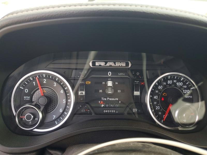 2019 Ram 1500 VIN 1C6SRFJT3KN823139 COPART salvage auction — FRONT END, ID - SALVAGE CERTIFICATE OF TITLE, sold $8,500 on 2026-07-30 (photo 9)