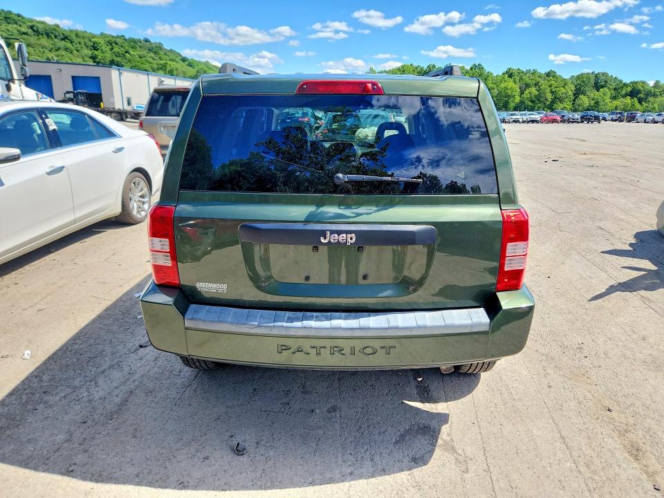 2009 Jeep Patriot VIN 1J4FT28B49D194826 COPART salvage auction — FRONT END, Pa - Certificate Of Salvage, sold $425 on 2026-07-09 (photo 6)