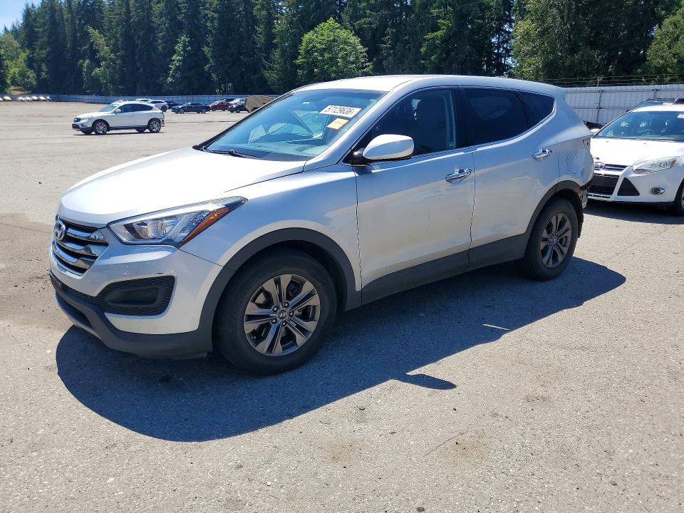 2014 Hyundai Santa fe VIN 5XYZTDLB4EG193189 COPART salvage auction — REAR END, Wa - Bill Of Sale, sold $2,050 on 2026-07-06 (photo 1)