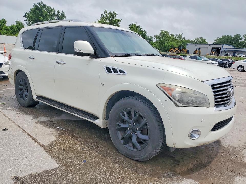 2014 Infiniti Qx80 VIN JN8AZ2NE5E9064486 COPART salvage auction — REAR END, MO - DUPLICATE TITLE, sold $2,800 on 2026-07-17 (photo 4)