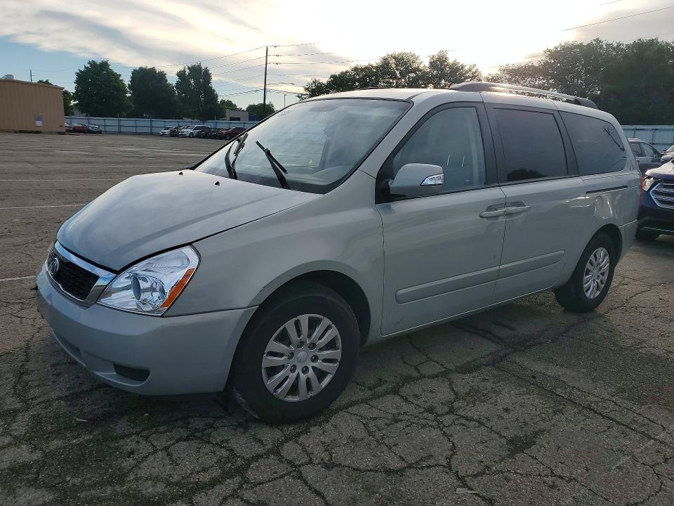 2012 Kia SEDONA VIN KNDMG4C75C6495178 COPART salvage auction — FRONT END, Oh - Cert Of Title-Salvage, sold $1,400 on 2026-07-08 (photo 1)