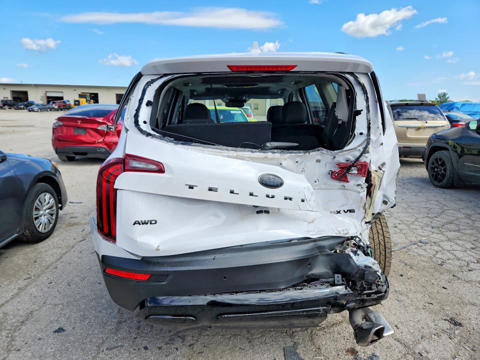 2021 Kia Telluride VIN 5XYP5DHC9MG148878 COPART salvage auction — REAR END, In - Cert Of Title-Salvage Title, sold $6,900 on 2026-07-24 (photo 6)