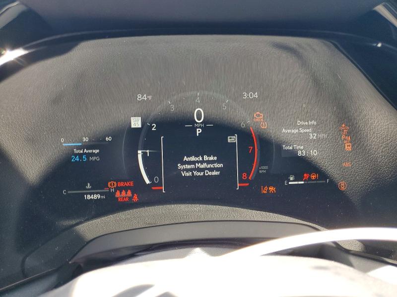 2025 Lexus Rx VIN JTJCHMAA0S2024839 COPART salvage auction — FRONT END, CA - SALVAGE CERTIFICATE, sold $17,400 on 2026-07-23 (photo 9)
