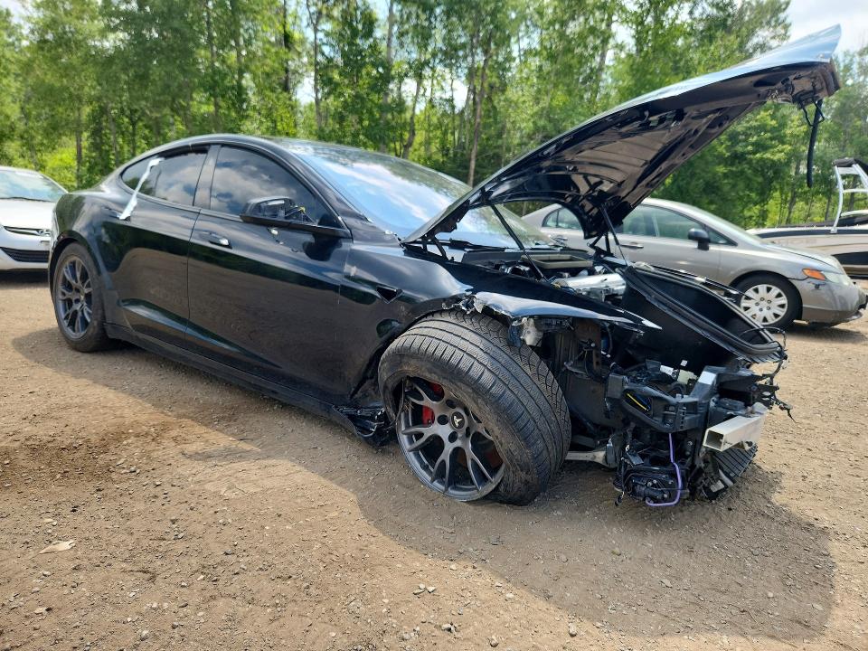 2022 Tesla Model s VIN 5YJSA1E51NF471177 COPART salvage auction — FRONT END, On - Permit No Brand - Unfit, sold $9,900 on 2026-07-30 (photo 4)