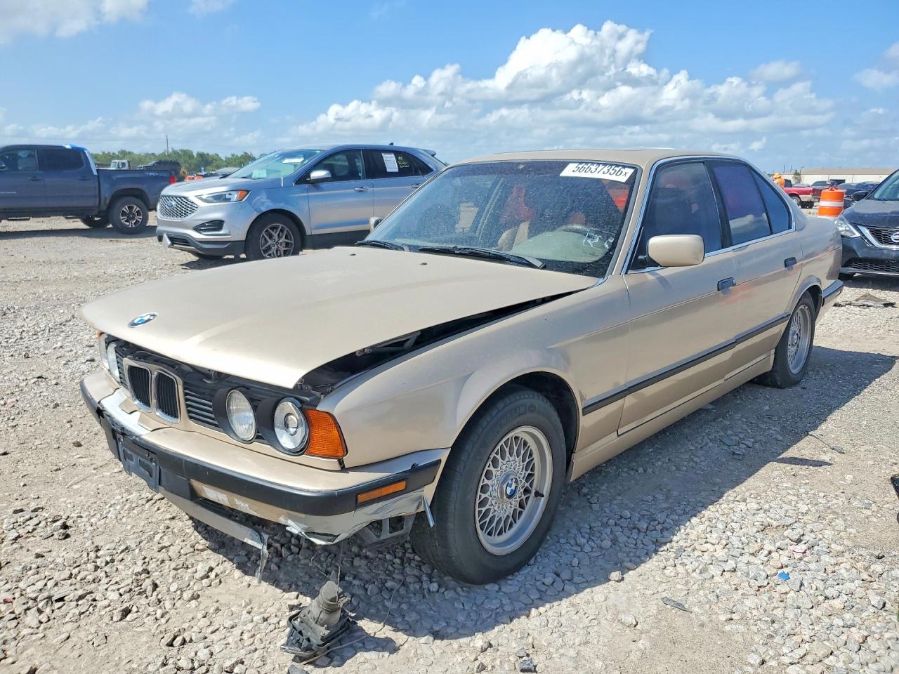 1995 BMW 5 Series VIN WBAHD6320SGK85913 COPART salvage auction — Front End, TX - CERT OF TITLE-REBUILT SALVAGE (P), sold $1,950 on 2026-07-08 (photo 1)