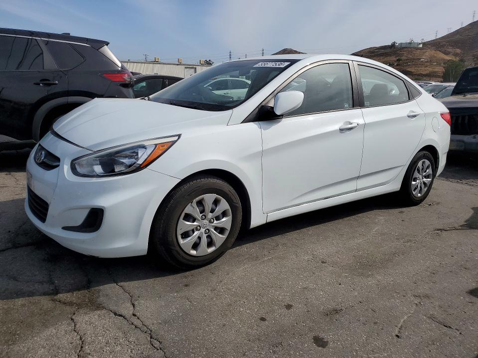 2015 Hyundai Accent VIN KMHCT4AE6FU922047 COPART salvage auction — FRONT END, Ca - Salvage Certificate, sold $325 on 2026-07-27 (photo 1)