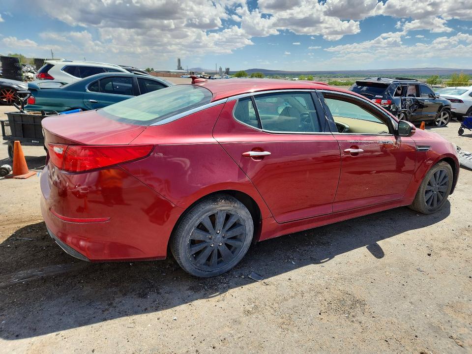 2014 Kia Optima VIN 5XXGM4A74EG350162 COPART salvage auction — VANDALISM, Nm - Cert Of Title-Salvage, sold $625 on 2026-07-27 (photo 3)