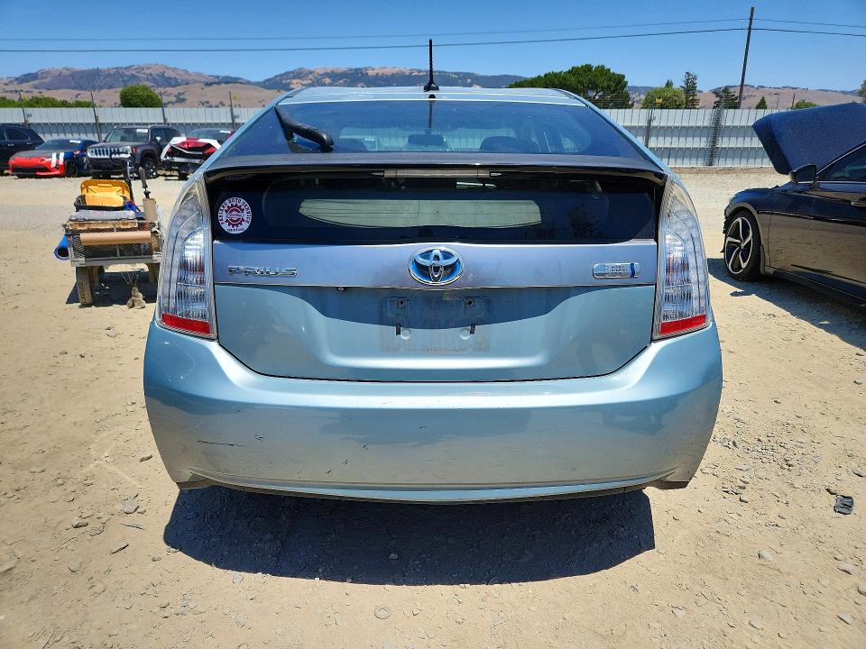 2012 Toyota Prius plug-in VIN JTDKN3DP5C3009749 COPART salvage auction — VANDALISM, Ca - Salvage Certificate, sold $4,250 on 2026-07-14 (photo 6)