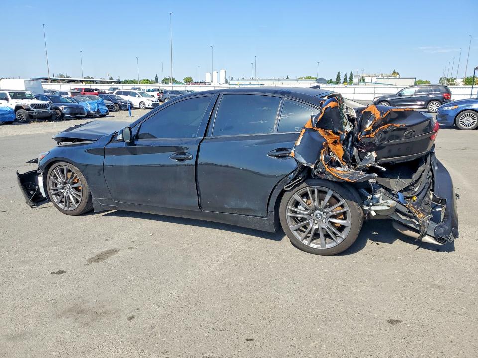 2016 Infiniti VIN JN1FV7AP0GM420797 COPART salvage auction — REAR END, Ca - Salvage Certificate, sold $3,000 on 2026-07-16 (photo 2)
