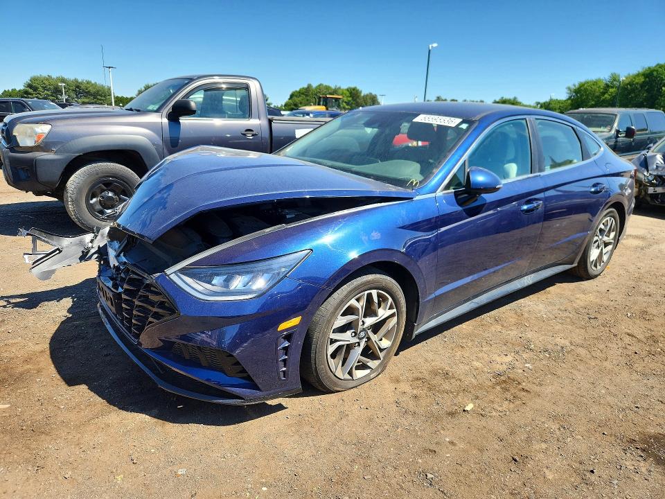 2021 Hyundai Sonata VIN 5NPEL4JA1MH099030 COPART salvage auction — FRONT END, Ma - Cert Of Title-Salvage, sold $3,300 on 2026-07-09 (photo 1)