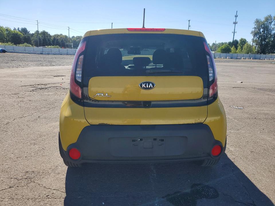 2014 Kia Soul VIN KNDJP3A56E7096856 COPART salvage auction — FRONT END, Or - Salvage Title Certificate, sold $850 on 2026-07-27 (photo 6)