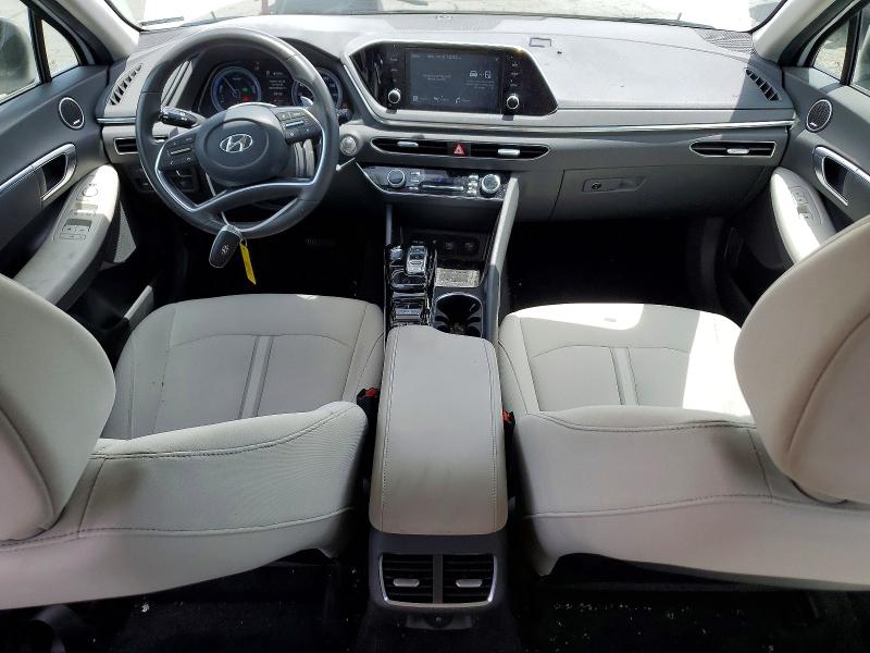 2021 Hyundai Sonata hybrid VIN KMHL34JJ7MA027761 COPART salvage auction — FRONT END, Ca - Salvage Certificate, sold $15 on 2026-07-24 (photo 8)