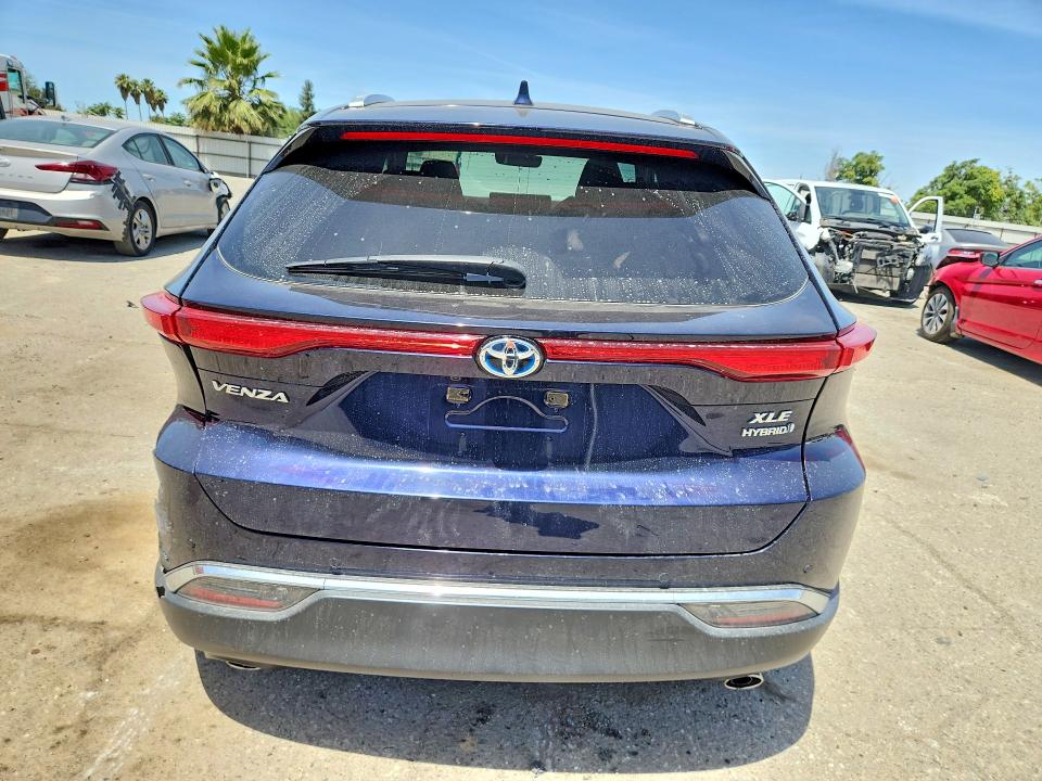 2021 Toyota Venza VIN JTEAAAAH0MJ023429 COPART salvage auction — REAR END, Ca - Salvage Certificate, sold $9,500 on 2026-07-10 (photo 6)