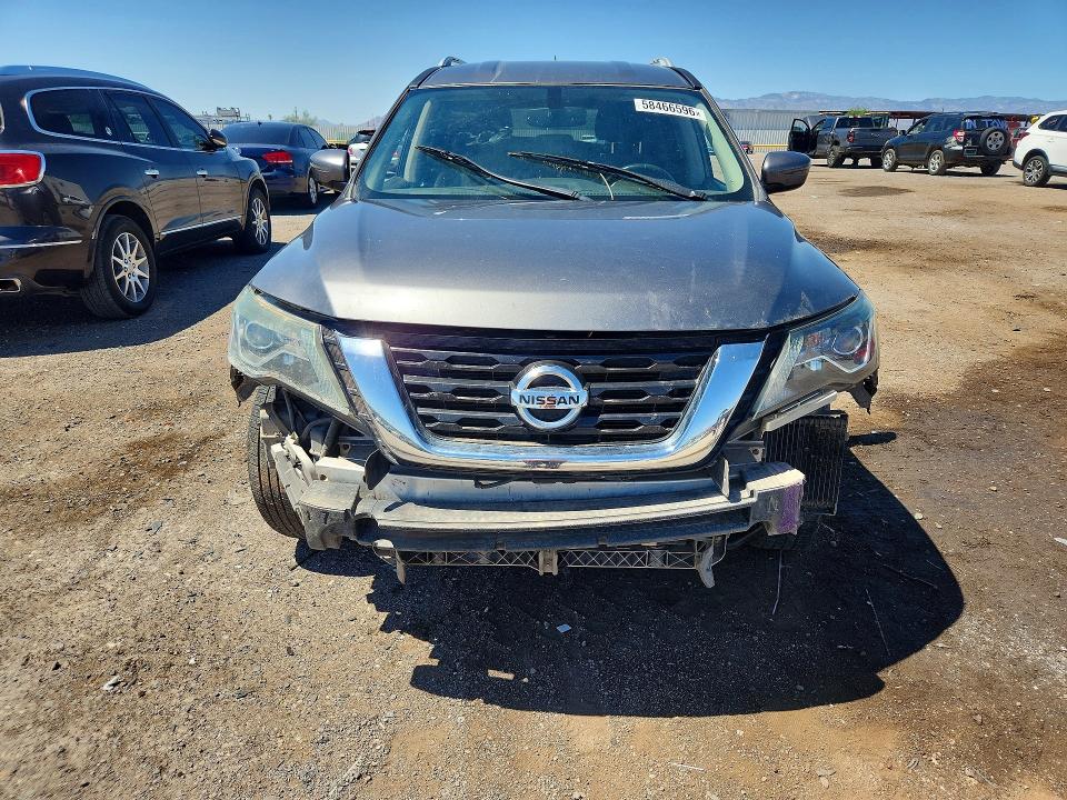2017 Nissan Pathfinder VIN 5N1DR2MN6HC901985 COPART salvage auction — FRONT END, Az - Certificate Of Title, sold $450 on 2026-07-10 (photo 5)