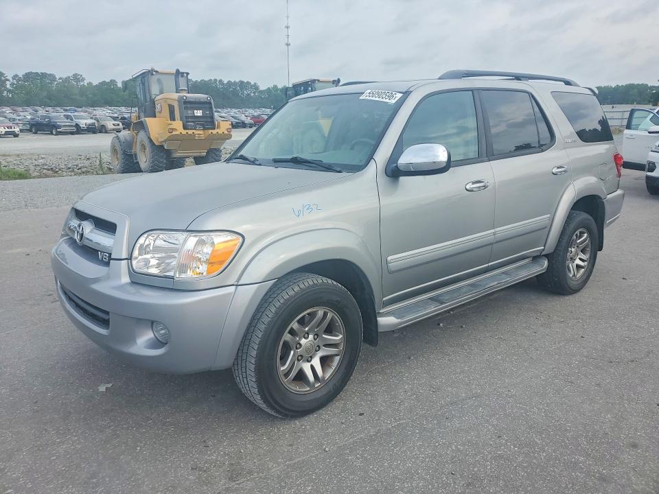 2007 Toyota Sequoia VIN 5TDZT38A67S291897 COPART salvage auction — FRONT END, Nc - Salvage Certificate Of Title, sold $1,100 on 2026-07-21 (photo 1)