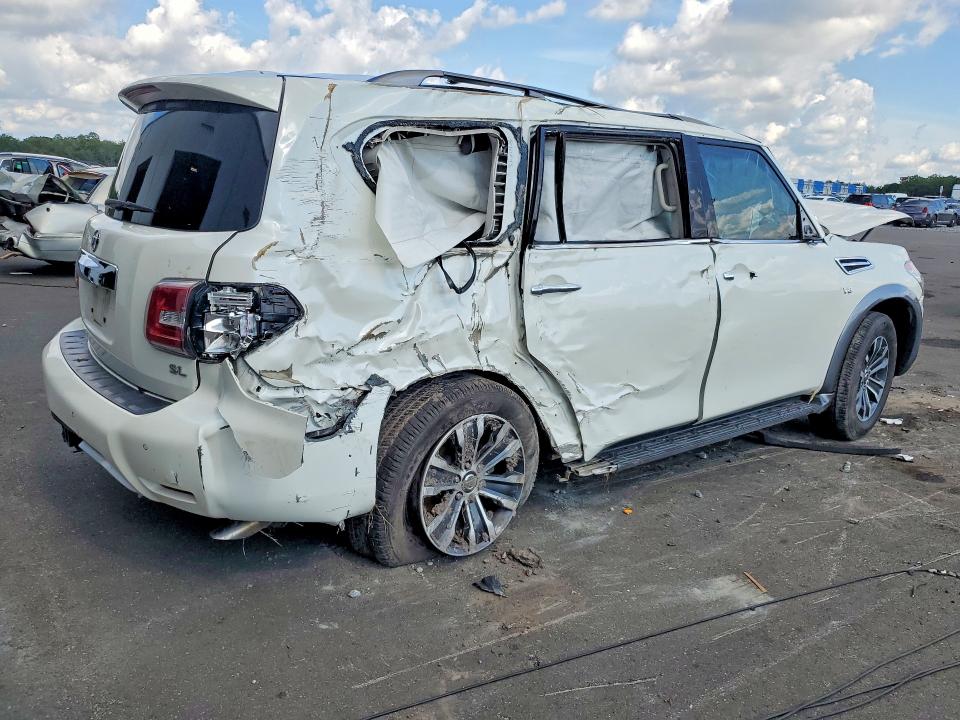 2018 Nissan Armada VIN JN8AY2ND6J9054361 COPART salvage auction — ROLLOVER, Fl - Certificate Of Destruction, sold $1,400 on 2026-07-15 (photo 3)