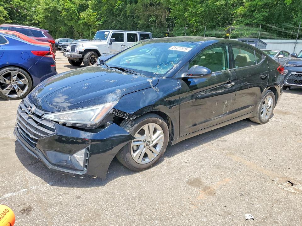 2020 Hyundai Elantra VIN KMHD84LF6LU939549 COPART salvage auction — REAR END, Ga - Certificate Of Title (P), sold $4,250 on 2026-07-10 (photo 1)