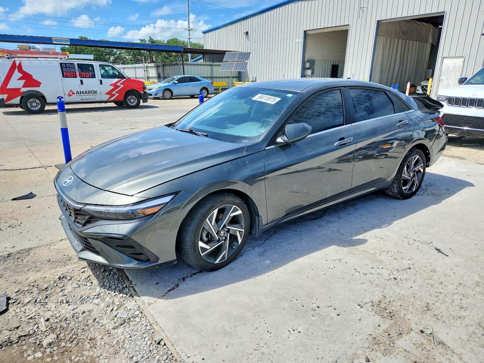 2024 Hyundai Elantra VIN KMHLS4DG2RU786424 COPART salvage auction — REAR END, La - Cert Of Title-Salvage, sold $4,300 on 2026-07-29 (photo 1)