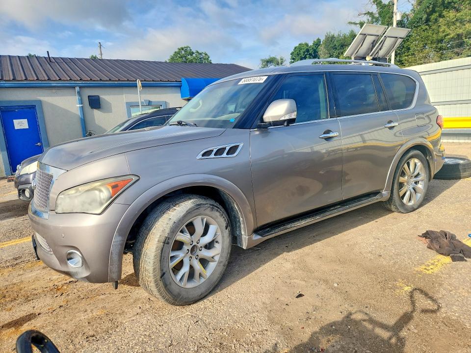2013 Infiniti Qx56 VIN JN8AZ2NFXD9531411 COPART salvage auction — WATER/FLOOD, Ks - Certificate Of Title, sold $900 on 2026-07-22 (photo 1)