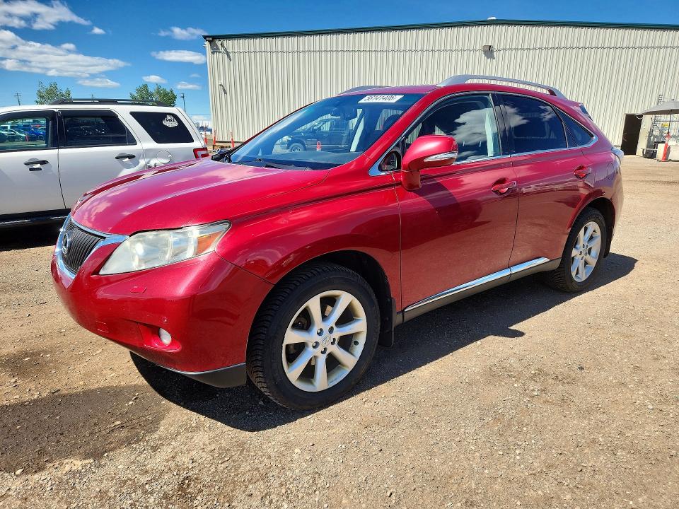 2011 Lexus Rx 350 VIN JTJBK1BA0B2010689 COPART salvage auction — UNDERCARRIAGE, AB - BOS - SALVAGE, sold $6,400 on 2026-07-14 (photo 1)