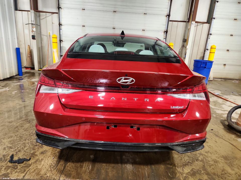 2023 Hyundai Elantra VIN KMHLP4AG8PU599322 COPART salvage auction — FRONT END, Pa - Certificate Of Salvage, sold $4,800 on 2026-07-21 (photo 6)