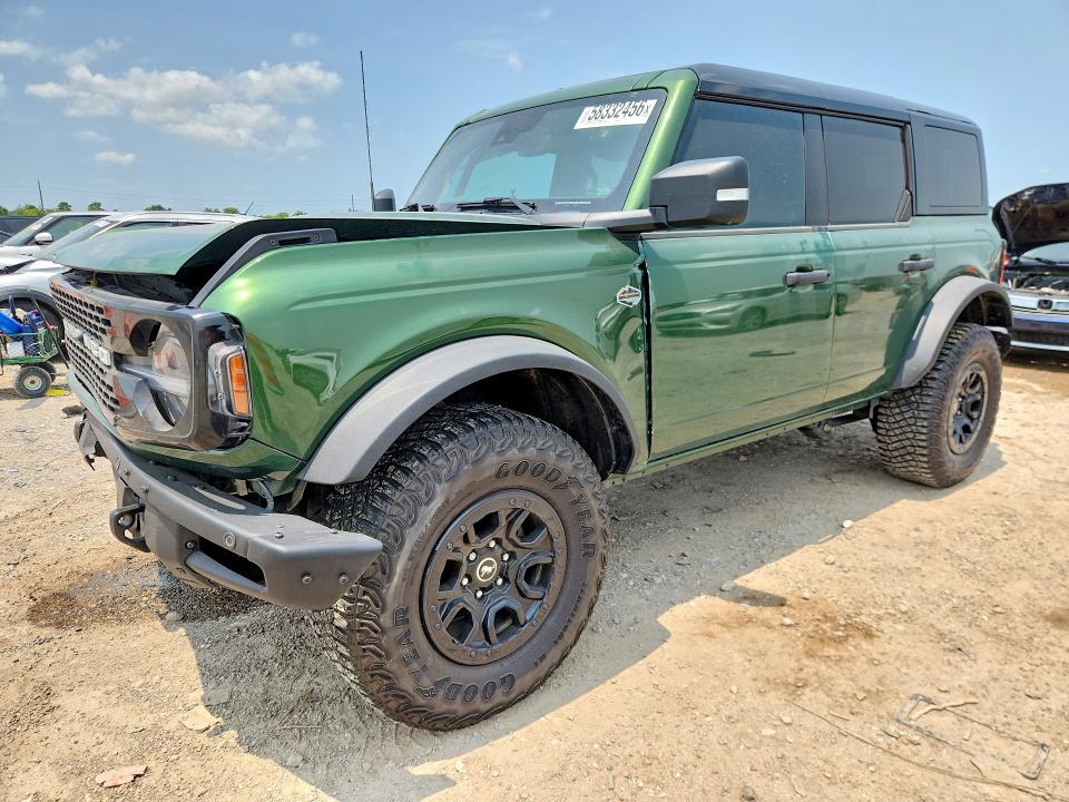 2024 Ford Bronco VIN 1FMEE2BP5RLB04083 COPART salvage auction — FRONT END, Tx - Salvage Vehicle Title, sold $20,000 on 2026-09-24 (photo 1)