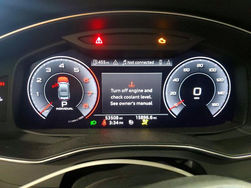 2019 Audi A7 VIN WAUS2AF28KN028892 COPART salvage auction — FRONT END, Mn - Cert Of Title-Salvage, sold $8,700 on 2026-07-28 (photo 9)