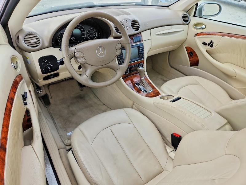 2008 Mercedes-benz Clk-klasse VIN WDBTJ56H88F254034 COPART salvage auction — VANDALISM, Tx - Salvage Vehicle Title, sold $550 on 2026-08-13 (photo 8)