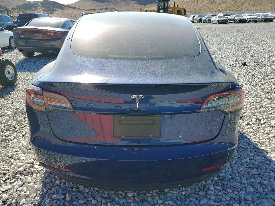2023 Tesla Model 3 VIN 5YJ3E1EA6PF593672 COPART salvage auction — REAR END, Ca - Salvage Certificate, sold $150 on 2026-07-27 (photo 6)