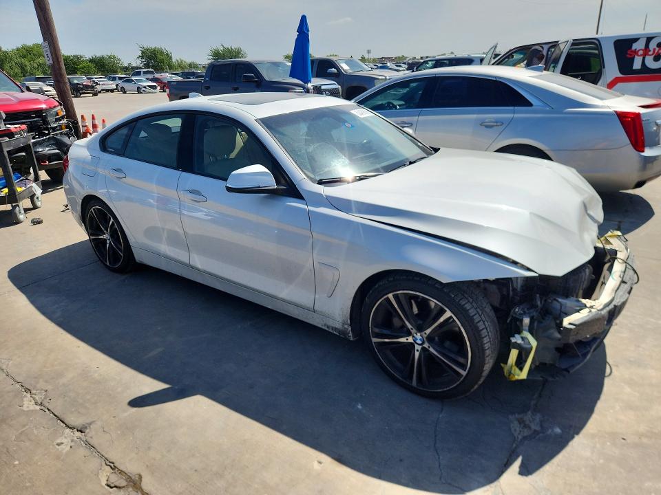 2018 BMW 4er VIN WBA4J5C51JBF07952 COPART salvage auction — FRONT END, Tx - Salvage Vehicle Title, sold $5,400 on 2026-07-27 (photo 4)