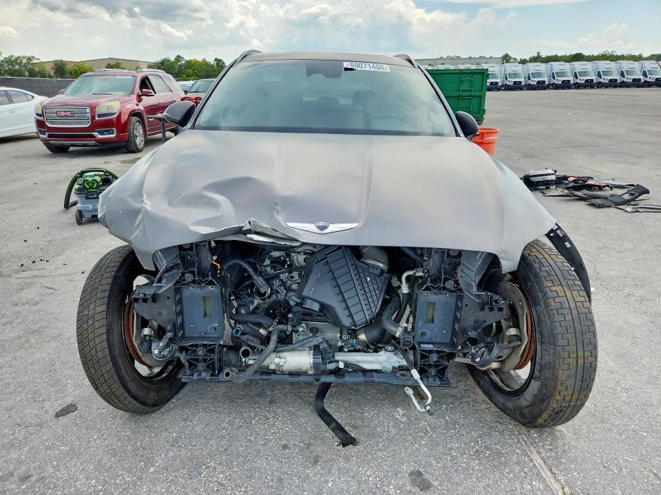2022 Genesis Gv70 VIN KMUMADTB2NU036689 COPART salvage auction — FRONT END, FL - CERTIFICATE OF TITLE, sold $10,300 on 2026-07-28 (photo 5)