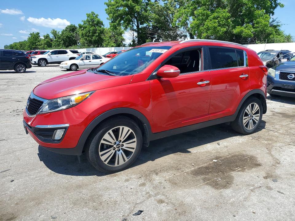 2014 Kia Sportage VIN KNDPC3AC3E7599247 COPART salvage auction — REAR END, MO - SALVAGE CERTIFICATE OF TITLE, sold $1,100 on 2026-07-02 (photo 1)