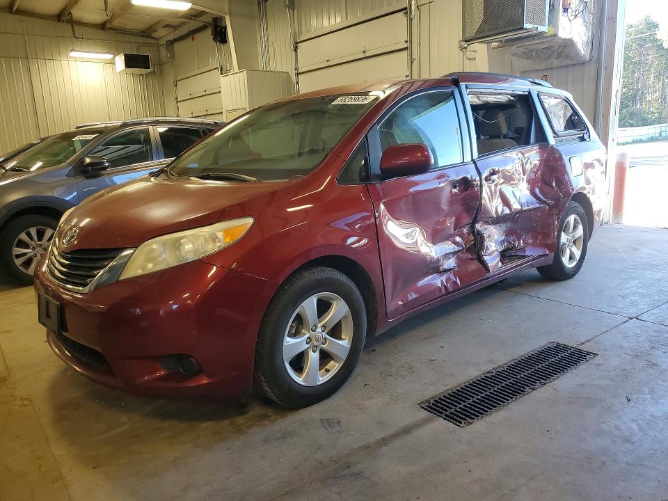 2011 Toyota Sienna VIN 5TDKK3DC0BS148335 COPART salvage auction — SIDE, Mn - Cert Of Title-Salvage, sold $1,450 on 2026-07-07 (photo 1)
