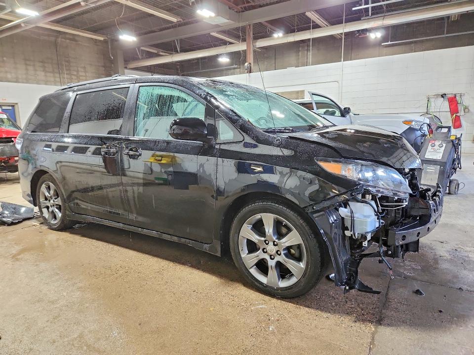 2025 Toyota VIN 5TDXK3DC0BS064151 COPART salvage auction — FRONT END, Mn - Cert Of Title-Salvage, sold $2,250 on 2026-07-02 (photo 4)