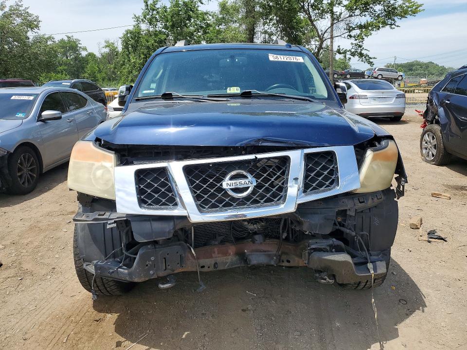 2009 Nissan Armada VIN 5N1AA08C79N605080 COPART salvage auction — FRONT END, MD - CERT OF SALVAGE > 75% DAMAGE (P), sold $700 on 2026-07-09 (photo 5)