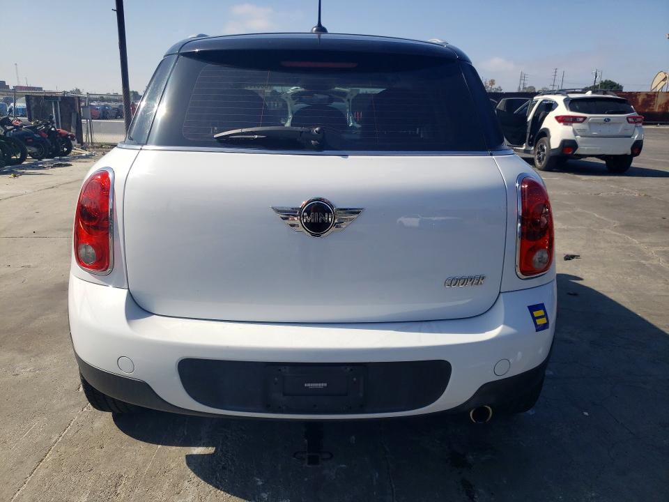 2013 Mini Cooper VIN WMWZB3C59DWM08586 COPART salvage auction — FRONT END, Ca - Salvage Certificate, sold $950 on 2026-07-06 (photo 6)