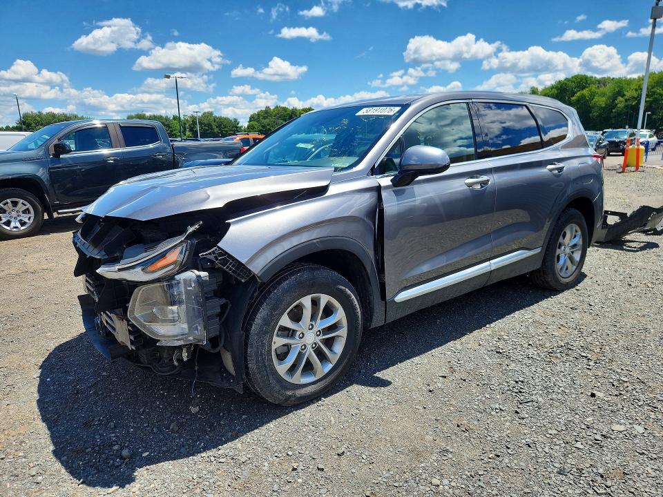 2020 Hyundai Santa fe VIN 5NMS3CAD8LH175586 COPART salvage auction — FRONT END, Ma - Cert Of Title-Salvage, sold $4,850 on 2026-07-02 (photo 1)