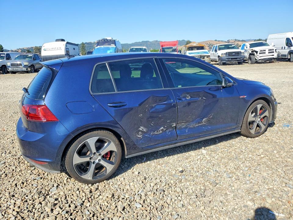 2016 Volkswagen Gti VIN 3VW447AU3GM022921 COPART salvage auction — SIDE, Ca - Salvage Certificate, sold $6,200 on 2026-07-07 (photo 3)