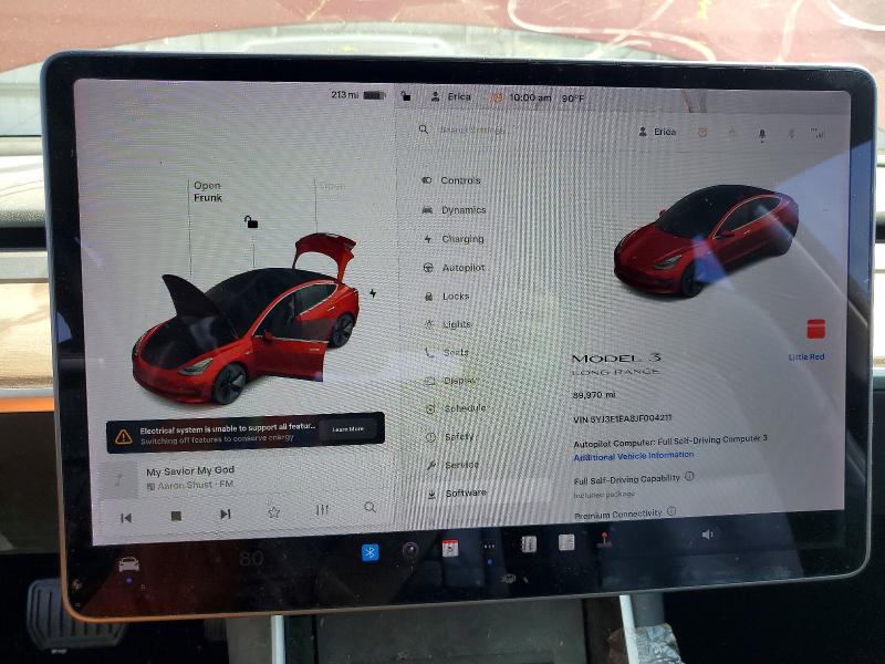 2018 Tesla Model 3 VIN 5YJ3E1EA8JF004211 COPART salvage auction — REAR END, MD - CERT OF SALVAGE > 75% DAMAGE, sold $5,300 on 2026-07-06 (photo 9)