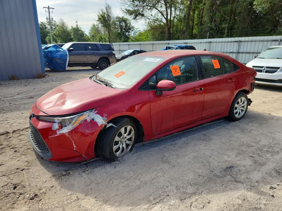 2020 Toyota Corolla VIN 5YFEPRAE1LP126023 COPART salvage auction — FRONT END, Fl - Certificate Of Title, sold $3,950 on 2026-07-09 (photo 1)