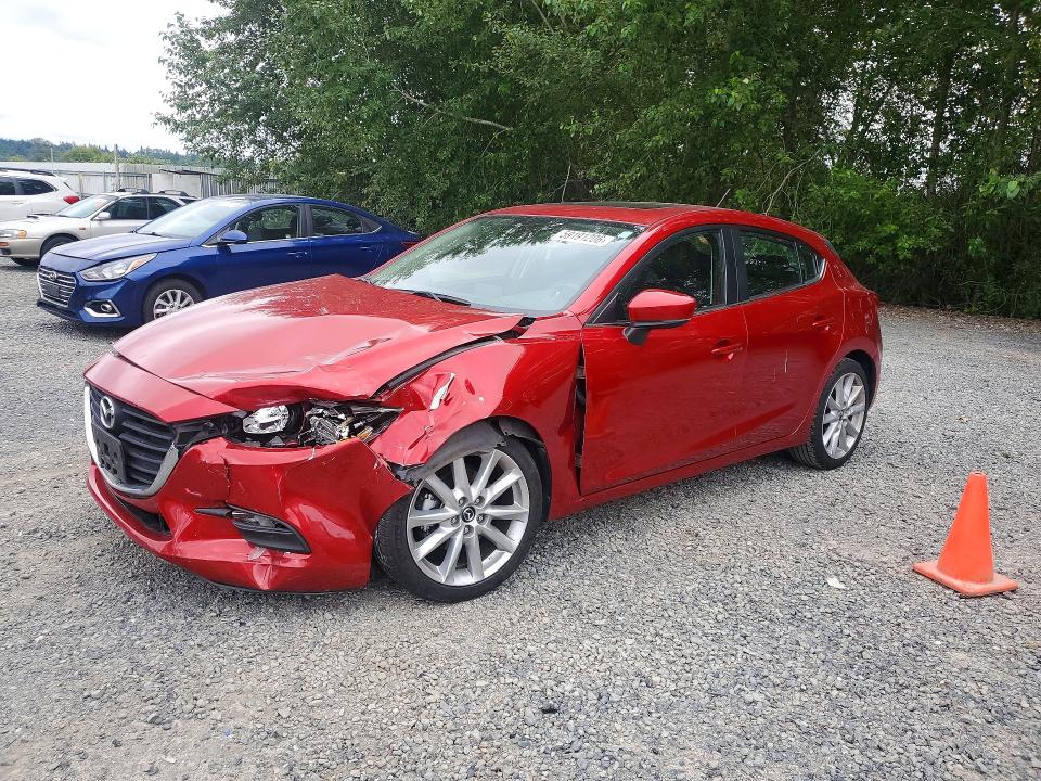 2017 Mazda 3 VIN JM1BN1L30H1152114 COPART salvage auction — FRONT END, Wa - Bill Of Sale, sold $4,000 on 2026-07-06 (photo 1)