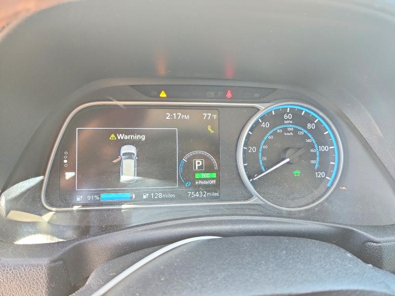 2019 Nissan Leaf VIN 1N4AZ1CP1KC303515 COPART salvage auction — REAR END, Ca - Salvage Certificate, sold $4,550 on 2026-07-09 (photo 9)
