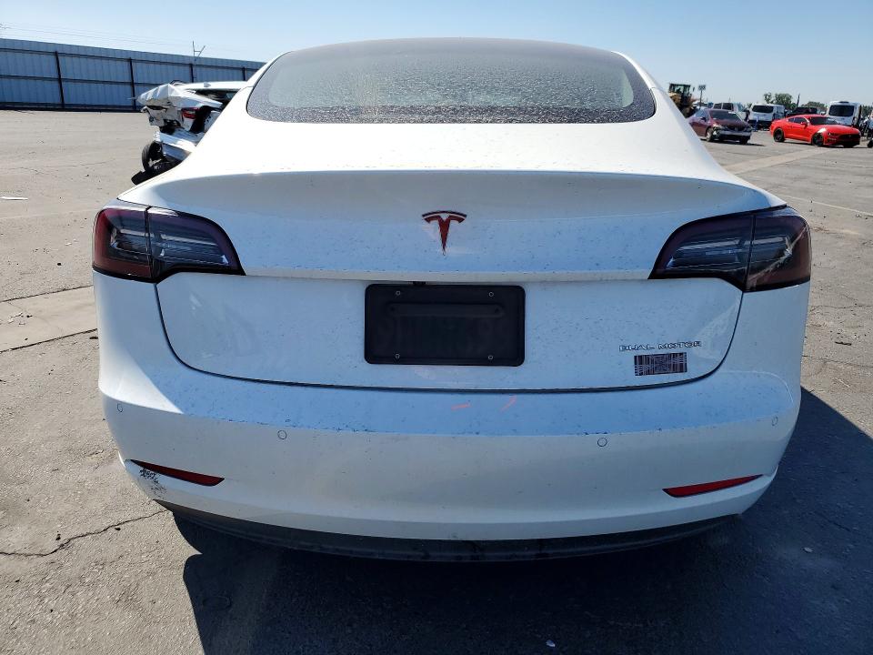 2022 Tesla VIN 5YJ3E1EB2NF143605 COPART salvage auction — FRONT END, Ca - Salvage Certificate, sold $8,700 on 2026-07-30 (photo 6)