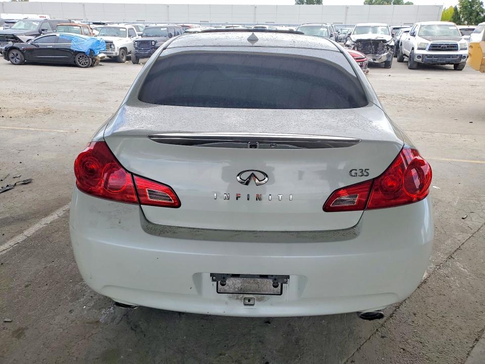 2007 Infiniti G VIN JNKBV61E97M721698 COPART salvage auction — VANDALISM, Ca - Salvage Certificate, sold $900 on 2026-07-07 (photo 6)