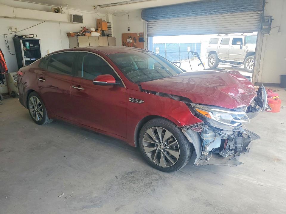 2019 Kia Optima VIN 5XXGT4L34KG284950 COPART salvage auction — FRONT END, Tx - Salvage Vehicle Title, sold $1,550 on 2026-07-31 (photo 4)
