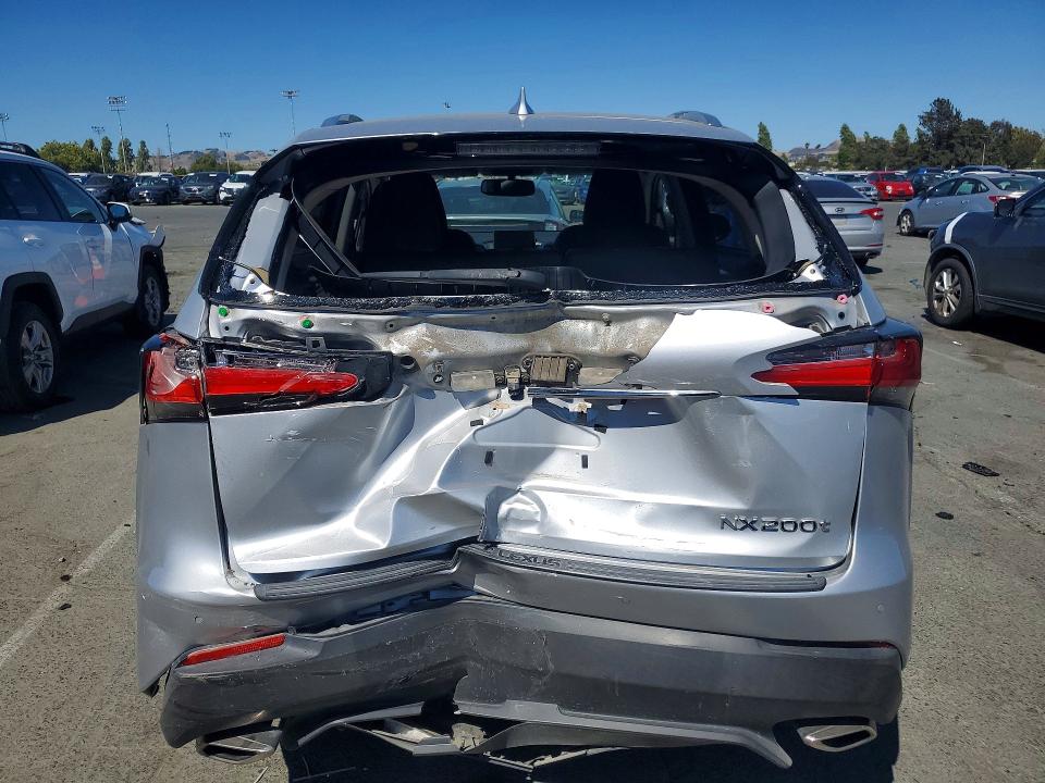 2017 Lexus Nx VIN JTJYARBZXH2051115 COPART salvage auction — REAR END, Ca - Salvage Certificate, sold $4,850 on 2026-07-06 (photo 6)
