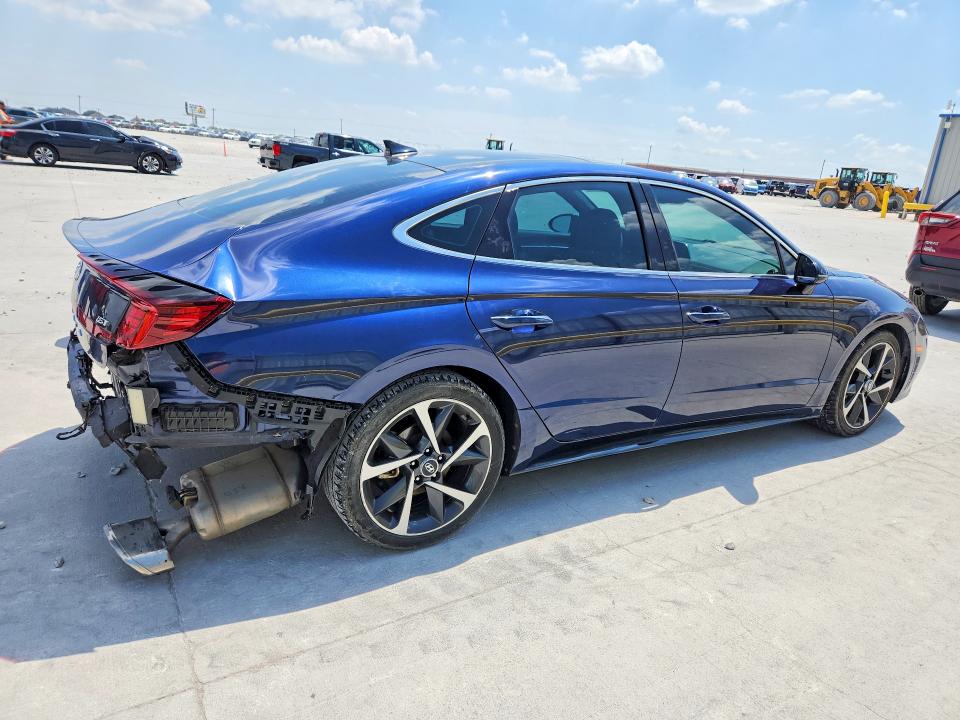 2022 Hyundai Sonata VIN 5NPEJ4J26NH148707 COPART salvage auction — REAR END, Tx - Salvage Vehicle Title, sold $7,800 on 2026-07-10 (photo 3)