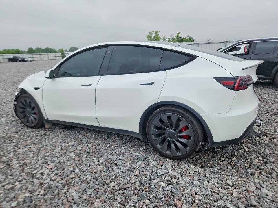 2021 Tesla Model y VIN 5YJYGDEF8MF248961 COPART salvage auction — FRONT END, Wi - Cert Of Title-Claim Paid, sold $8,100 on 2026-07-27 (photo 2)